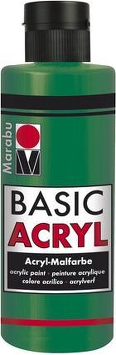 Basic Acryl busje 80 ML - Sapgroen