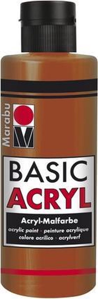 Basic Acryl busje 80 ML - Sienna Rood