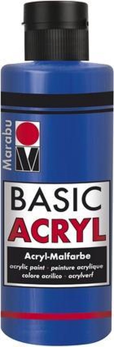 Basic Acryl busje 80 ML - Ultramarijn Donkerblauw