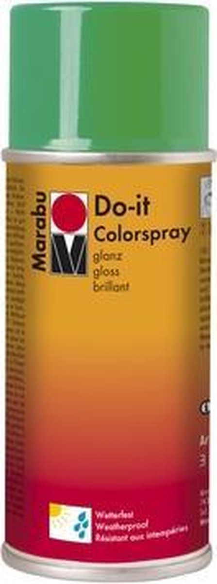 Do-It  Hoogglanzende  acrylverf Spuitbus 150 ml - Groen  glanzend