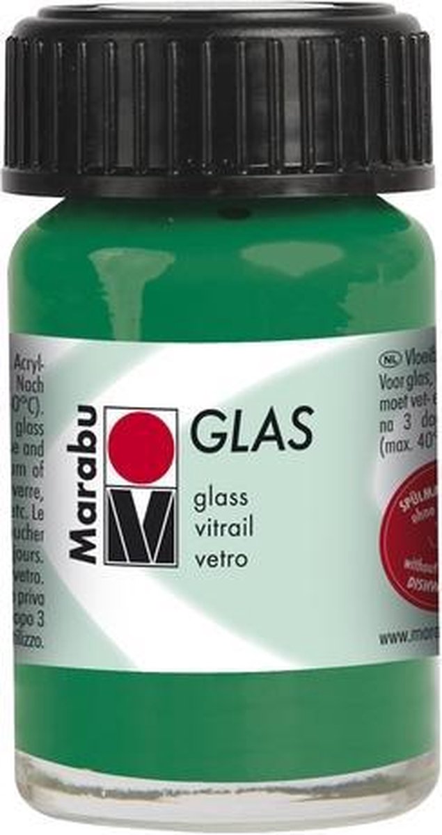 Glas 15 ml - Donkergroen