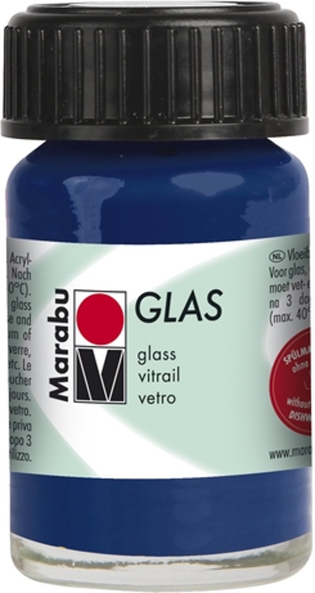 Glas 15 ml - Nachtblauw