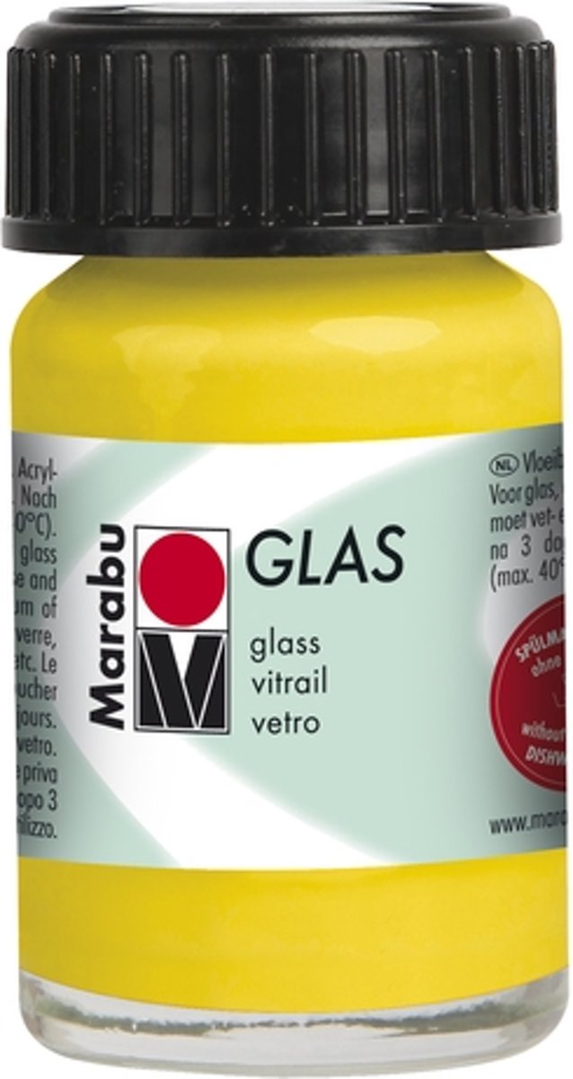 Glas 15 ml - Zonnegeel