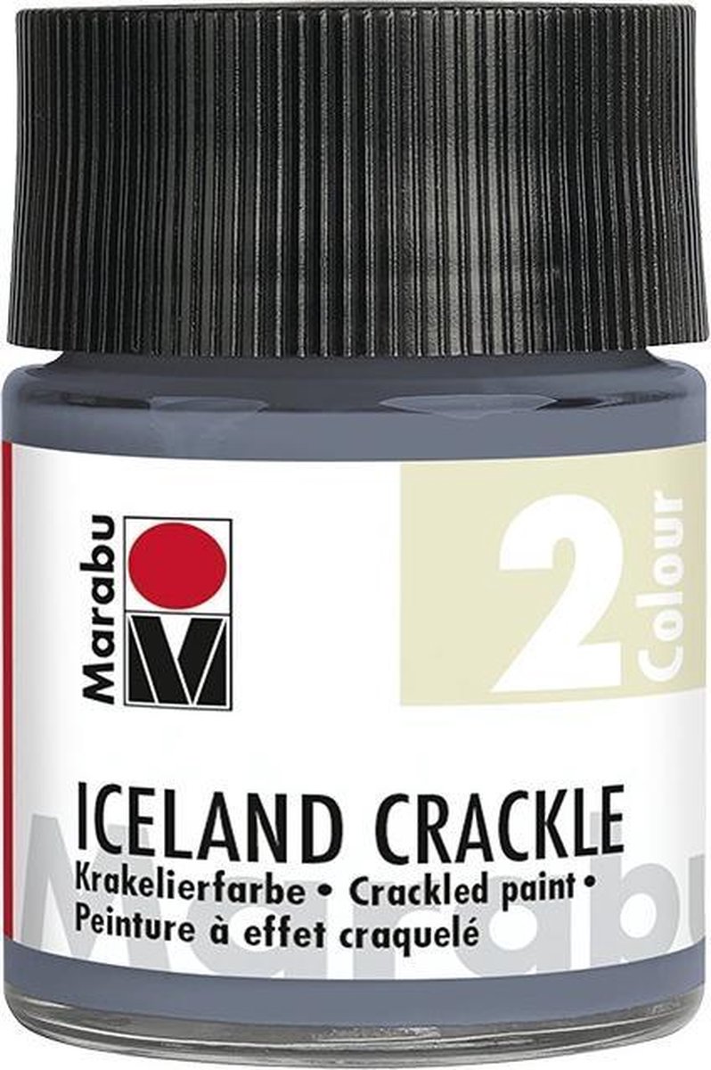 IIJsLAND CRACKLE, Leigrijs 50 ml