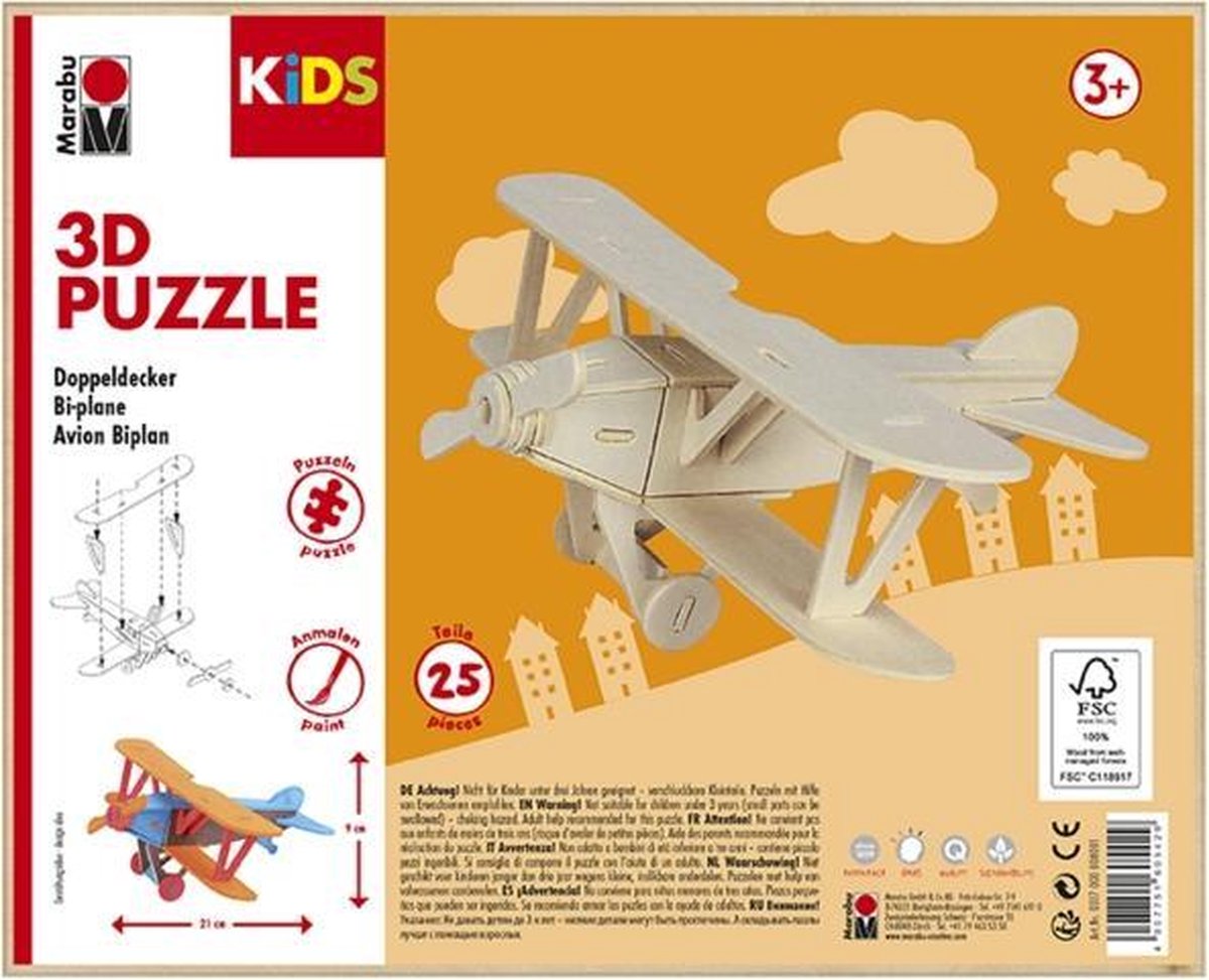 KIDS 3D puzzle dubbeldekker 3+