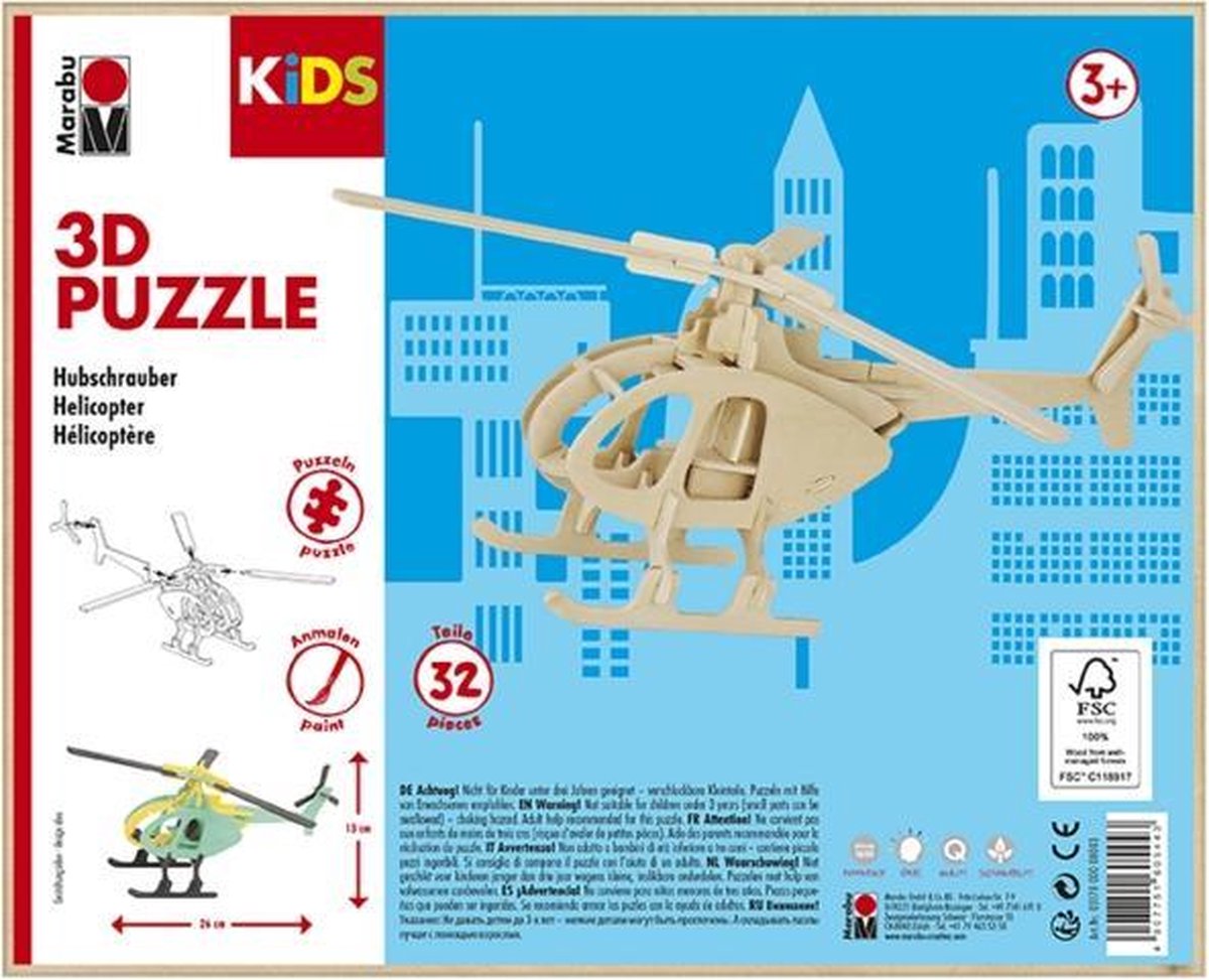 KIDS 3D puzzle helikopter  3+