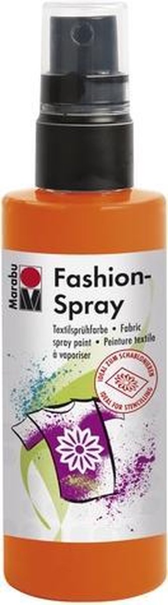 Marabu Fashion spray 100 ml - Oranje-Rood 023