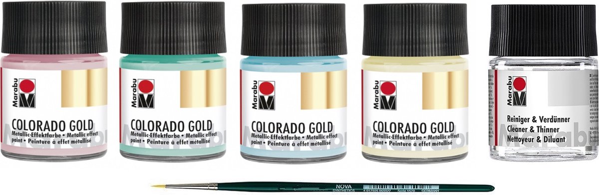 Set 1 - Marabu- Acrylverf - Colorado gold - pastel 50ml