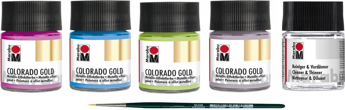 Set 3 - Marabu- Acrylverf - Colorado gold - primair 50ml