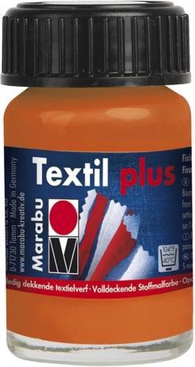 Textil plus 15 ML - Oranje-Rood