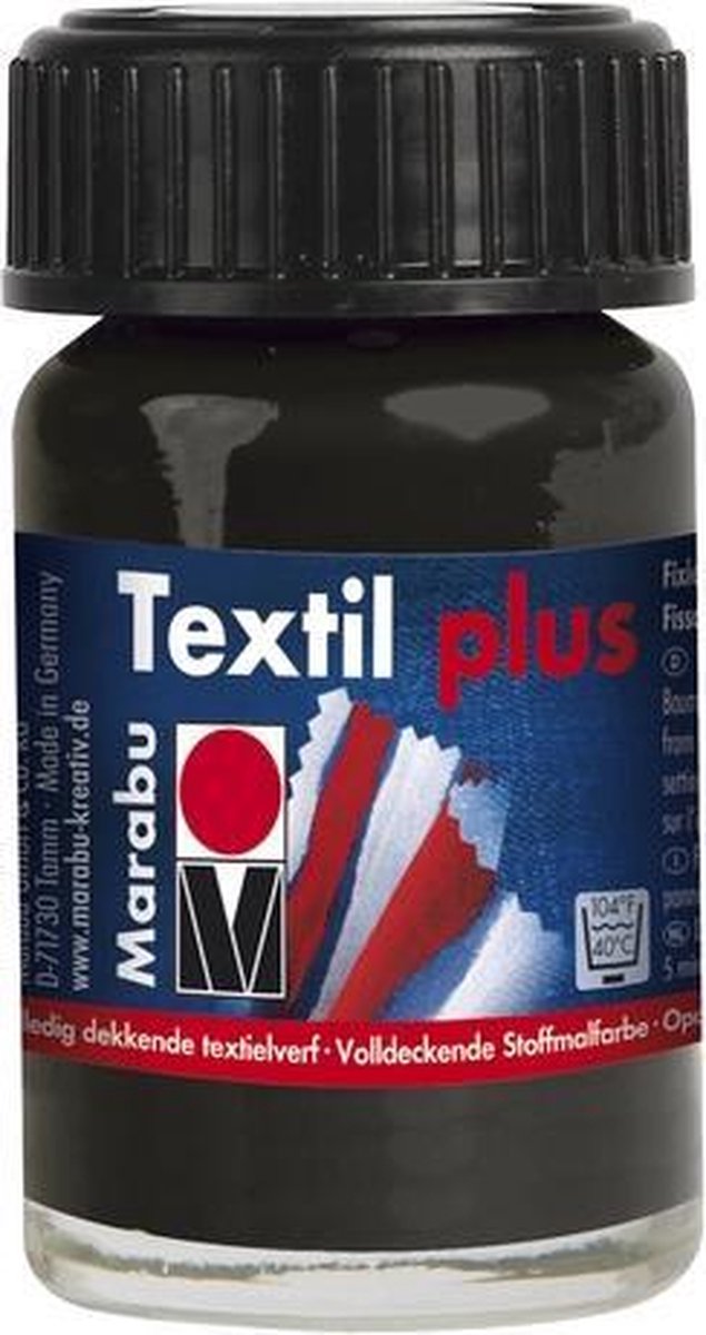 Textil plus 15 ML - Zwart