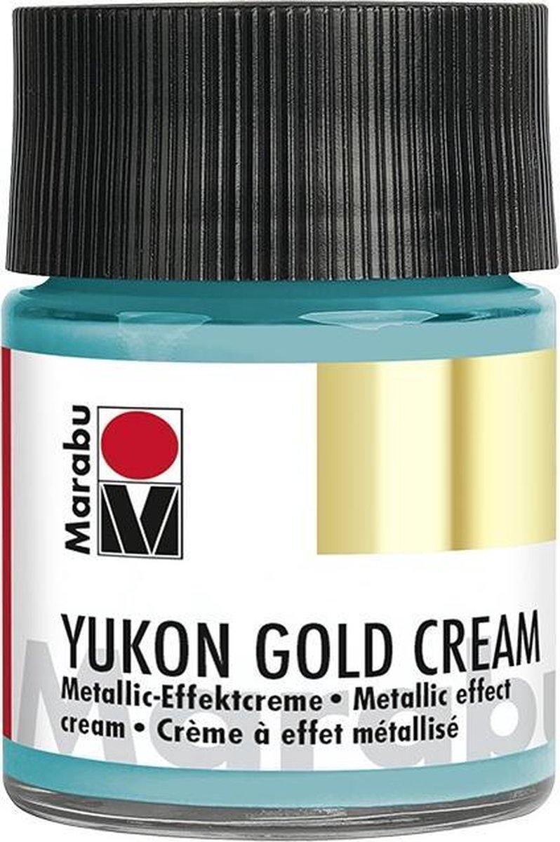 YUKON Goud CREAM, Metallic turkoois 50 ml