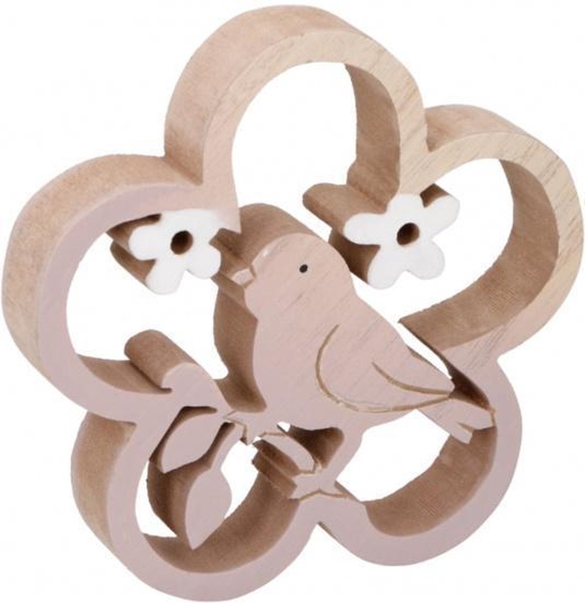 Arti Casa Decoratie-Ornament Vogel 12 Cm Hout