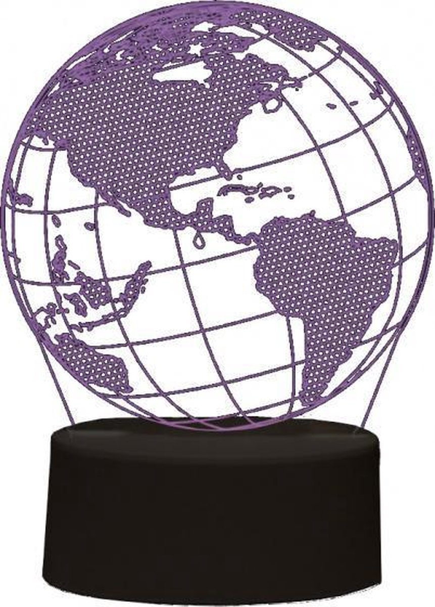 I-Total Decoratieverlichting 3D Globe Led 4 Watt 220V Acryl