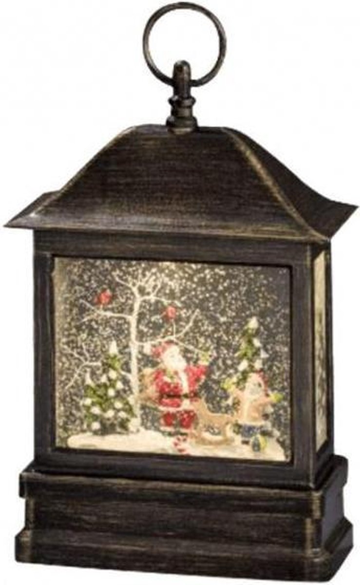 Konstsmide Kerstdecoratie Sneeuwlantaarn 17,5 X 25 Cm Hout