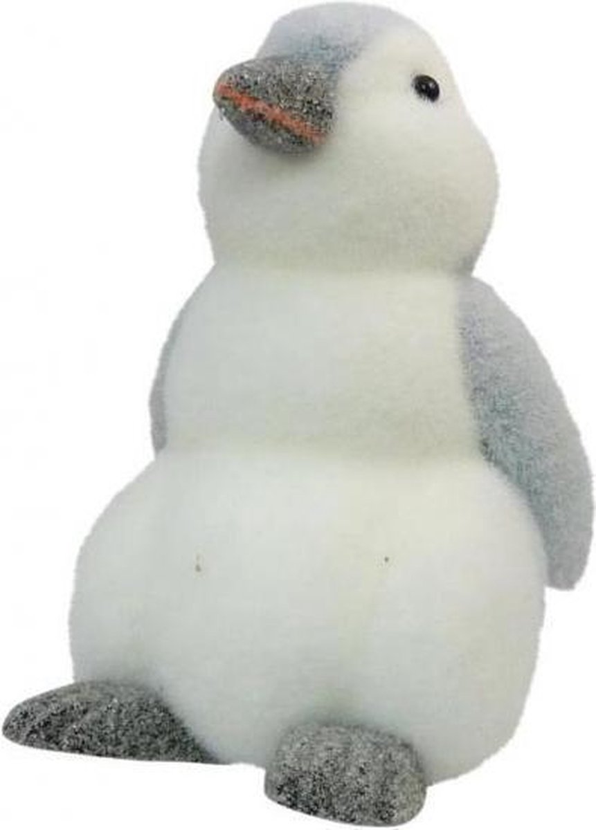 Peha Decoratiebeeld Pinguïn 22 Cm Wit/Grijs