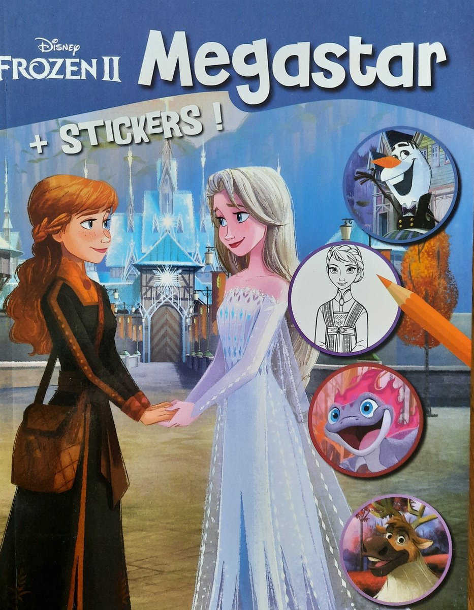 Disney Frozen II kleurboek met stickers voor kinderen - kleuren met Anna en Elsa