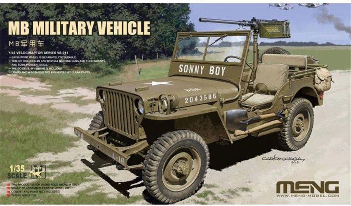 1:35 MENG VS011 MB MIlitary Vehicle Plastic kit