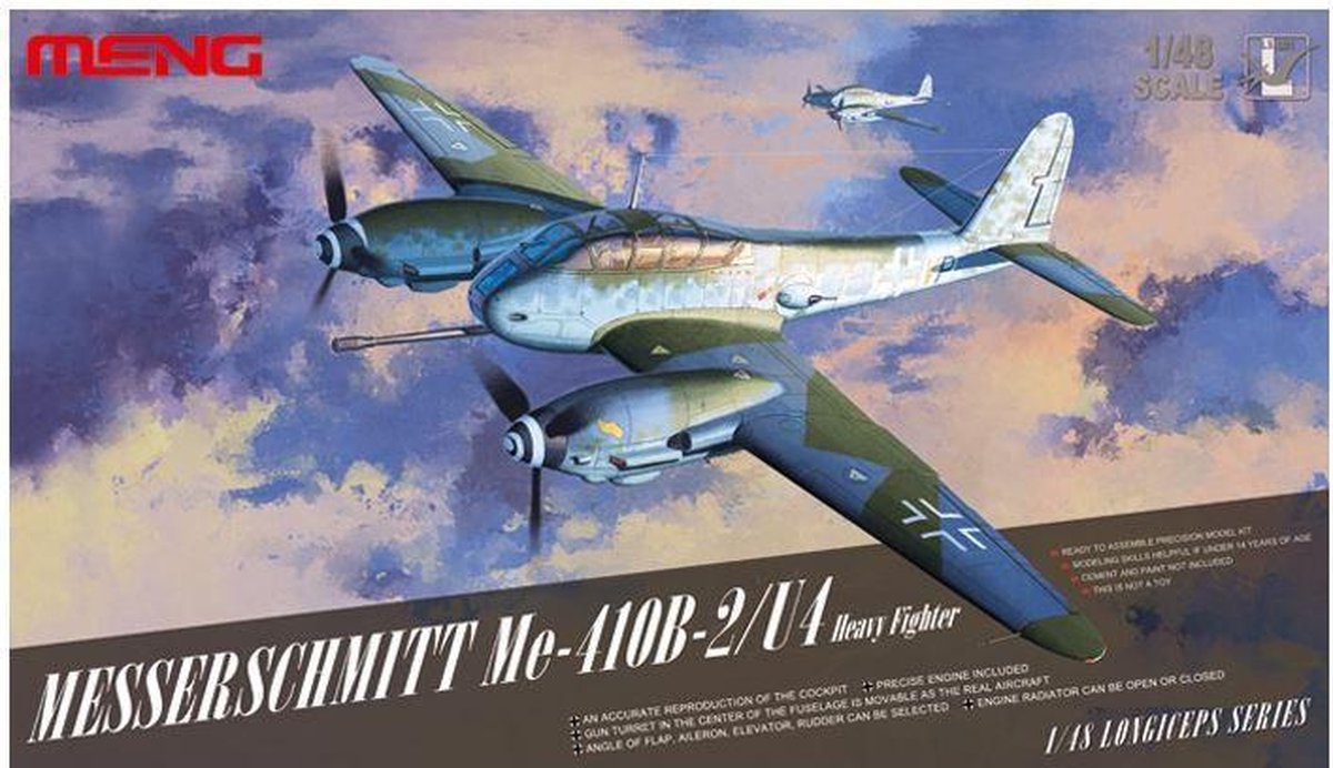 meng ls-001 bouwpakket 1:48 Messerschmitt Me410b-2/U4 Heavy Fighter