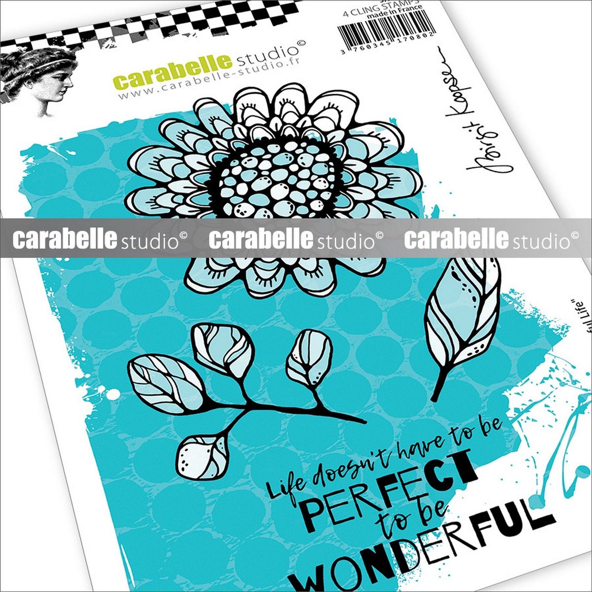 Carabelle Studio Cling Stempel Wonderful Life by Birgit Koopsen