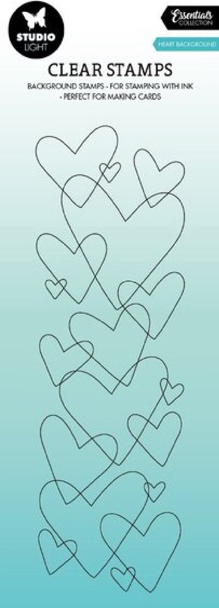 Studio Light Essentials Clear Stamps Heart Background