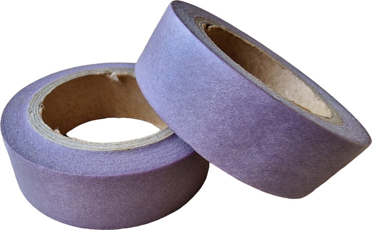 Washi Tape Violet 10 meter x 1.5 cm. Masking Tape - Rol Plakband - Purple Tape