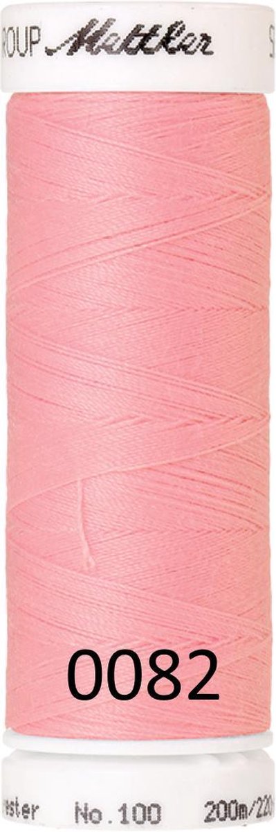 Mettler/Amann universeel naaigaren, 200m. polyester, 0082 roze