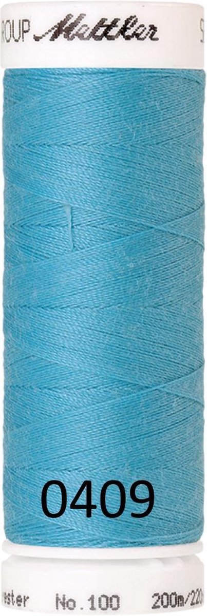 Mettler/Amann universeel naaigaren, 200m. polyester, 0409 turquoise