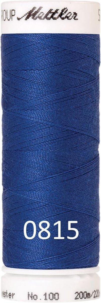 Mettler/Amann universeel naaigaren, 200m. polyester, 0815 kobalt blauw