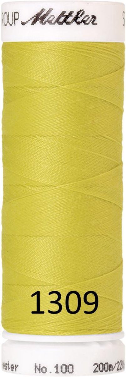 Mettler/Amann universeel naaigaren, 200m. polyester, 1309 limegroen