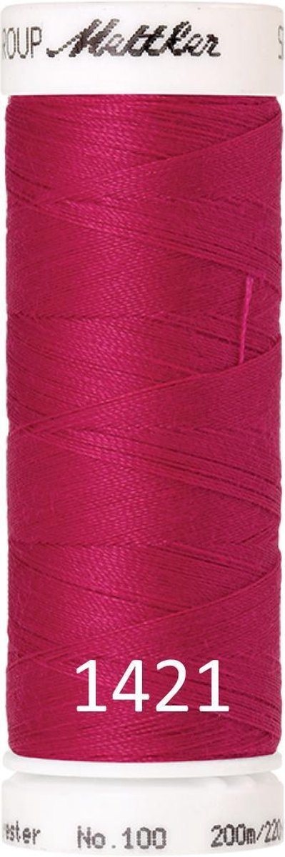 Mettler/Amann universeel naaigaren, 200m. polyester, 1421 fuchsia