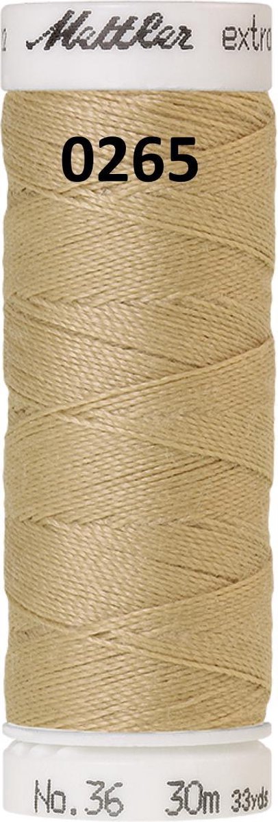 Mettler EXTRA STERK, dik naaigaren 30m. 0265 rotan beige