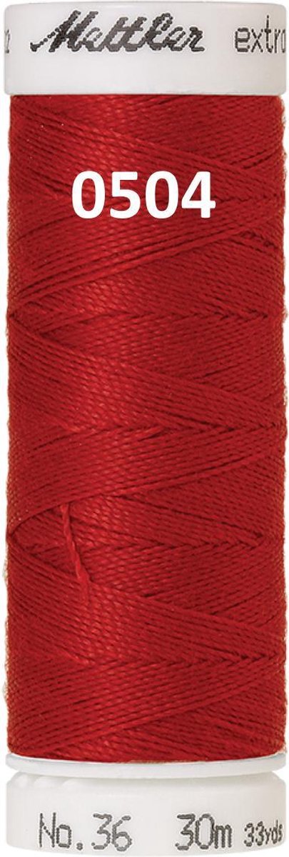 Mettler EXTRA STERK, dik naaigaren 30m. 0504 rood