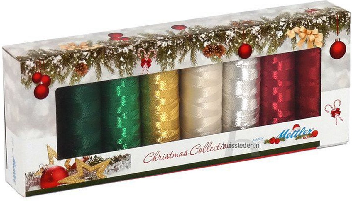 Mettler metallic Kerst kleuren