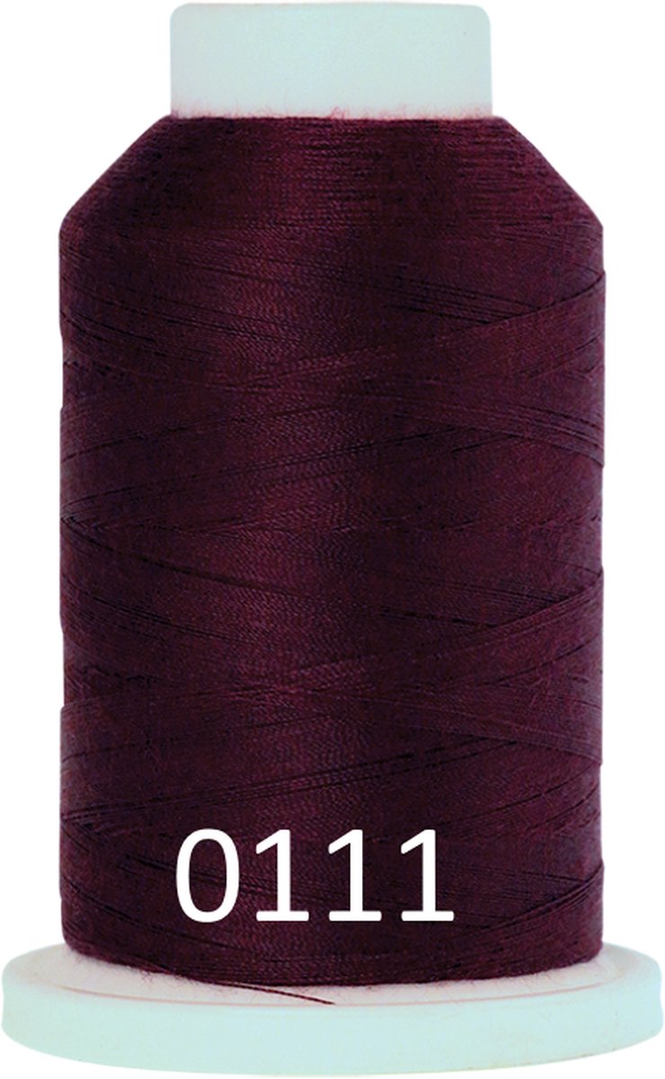 SERACOR lockgaren Mettler 1000m, per stuk, 0111-bordeaux rood