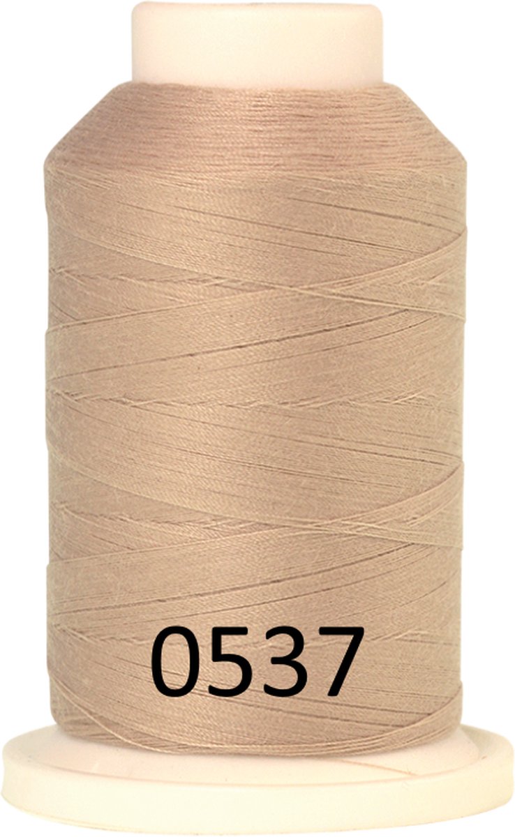 SERACOR lockgaren Mettler 1000m, per stuk, 0537-Nude/Beige