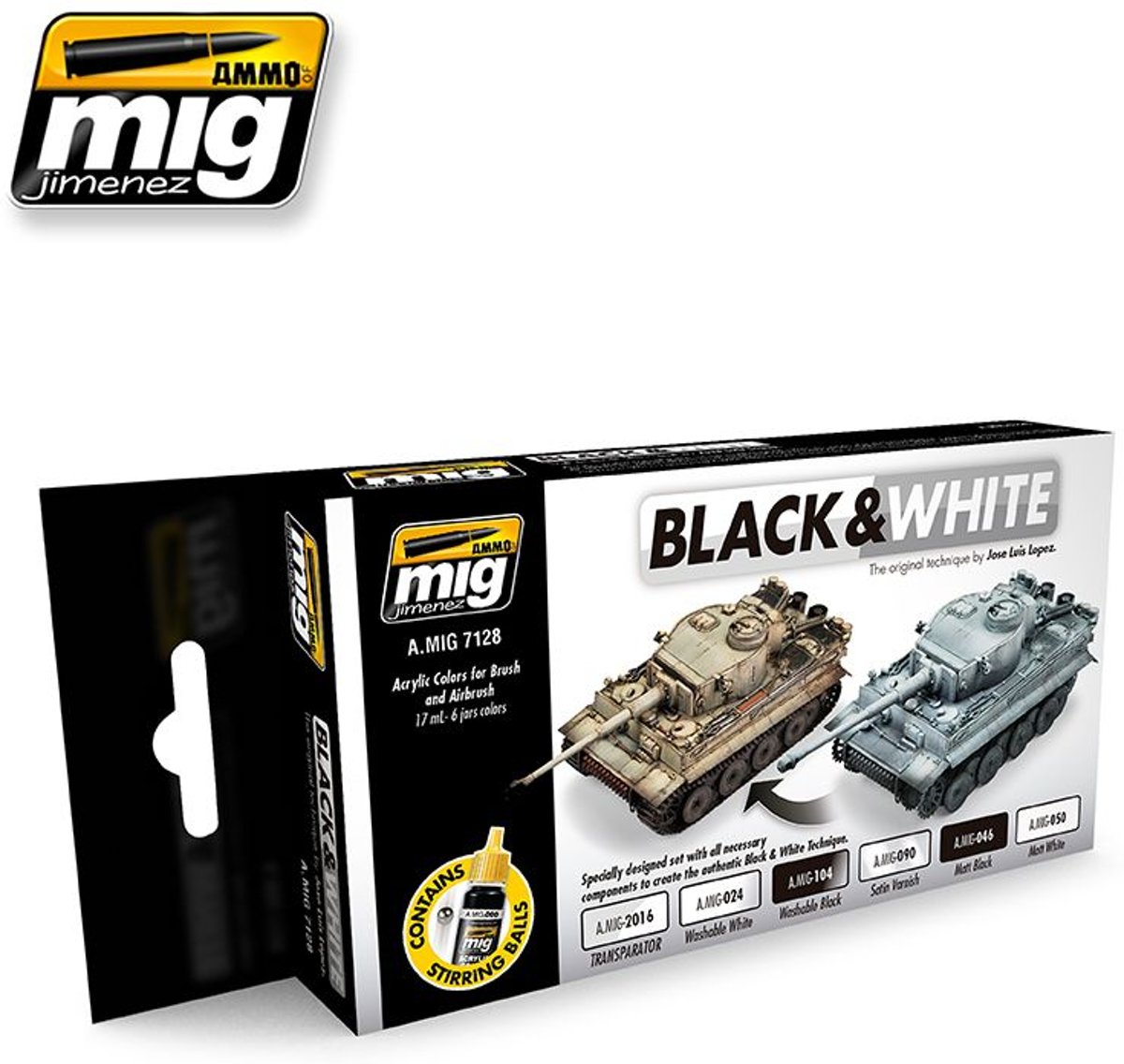 Mig - Black & White Technique (Mig7128)