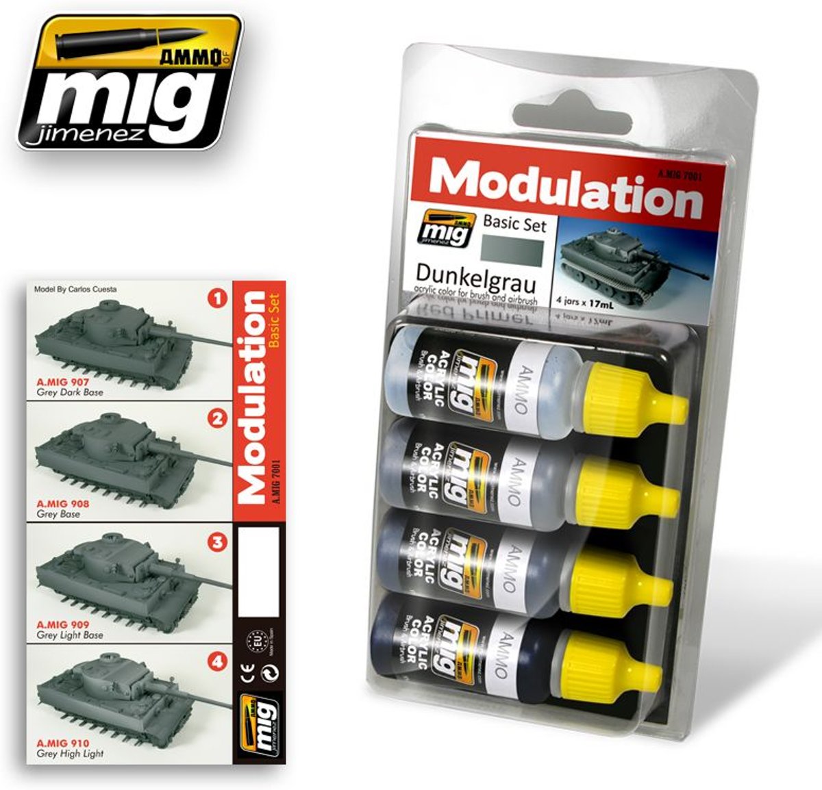 Mig - Dark Grey Modulation Set (Mig7001)