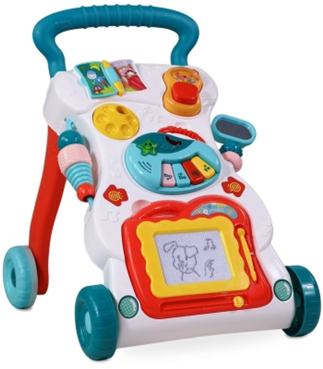 Mobiclinic Master - 2 in 1 Babywalker - Loopwagen baby - Educatief Baby Speelgoed - Licht & Geluidseffecten - Snelheidsregeling - 6 tot 24 maanden - Multicolor
