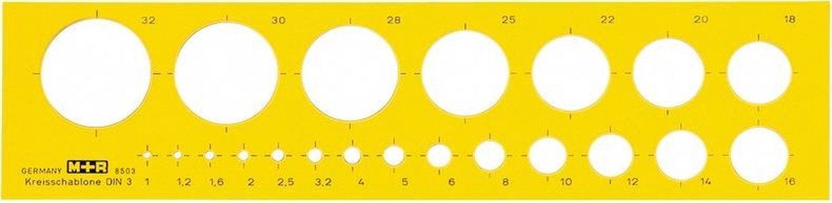 Cirkelsjabloon M鯾ius & Ruppert geel
