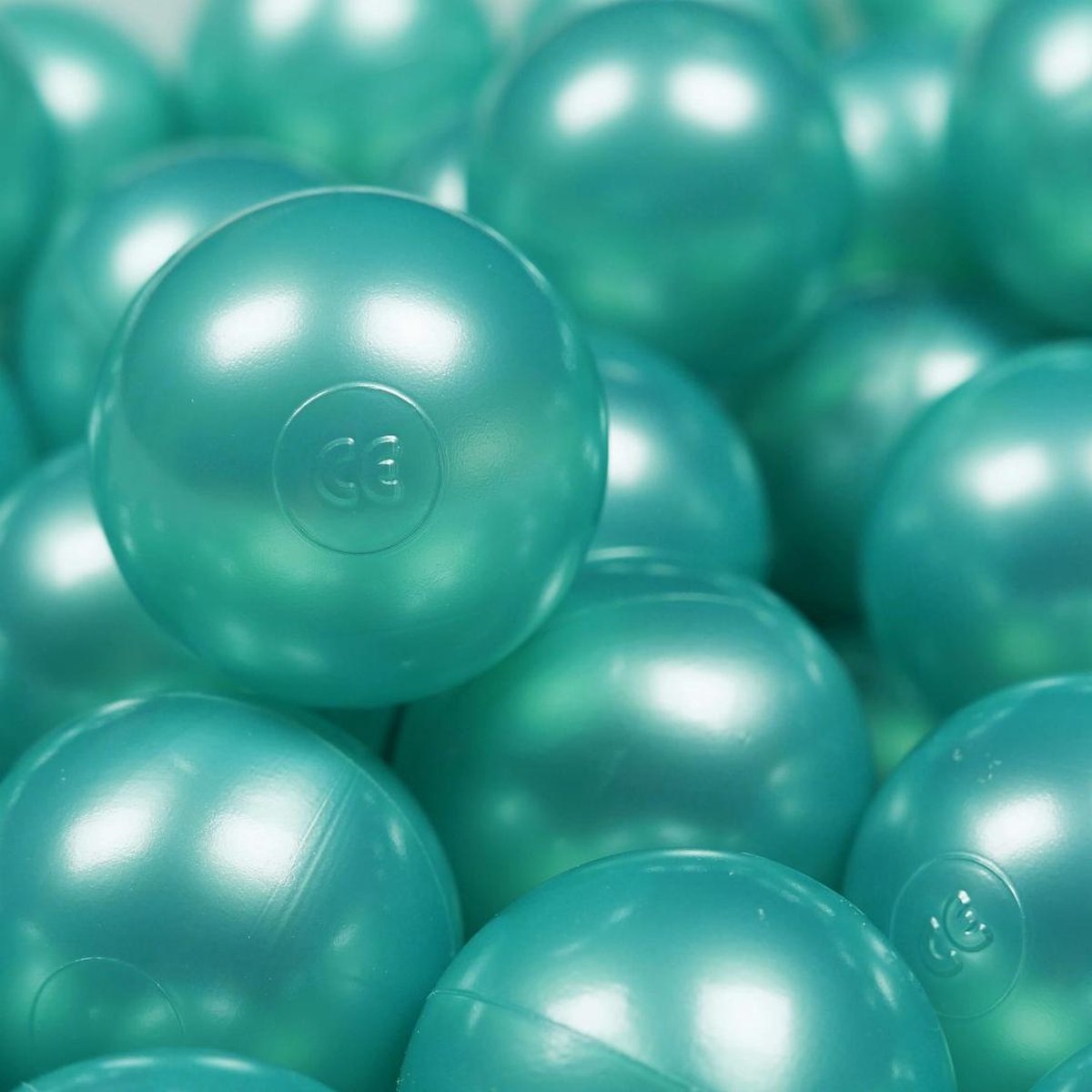 Ballen voor ballenbak METALLIC TURQUOISE 500 stuks