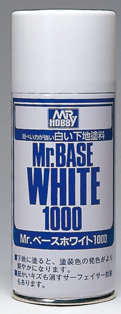 Mrhobby - Mr. Base White 1000 Spray 180 Ml (Mrh-b-518)