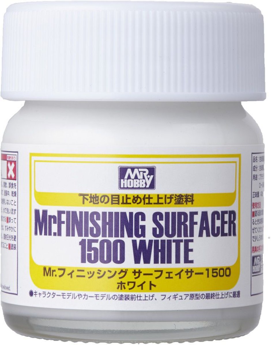 Mrhobby - Mr. Finishing Surfacer 1500 White 40ml (Mrh-sf-291)