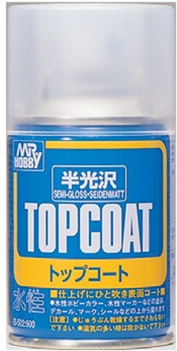 Mrhobby - Mr. Top Coat Semi-gloss Spray 86 Ml (Mrh-b-502)