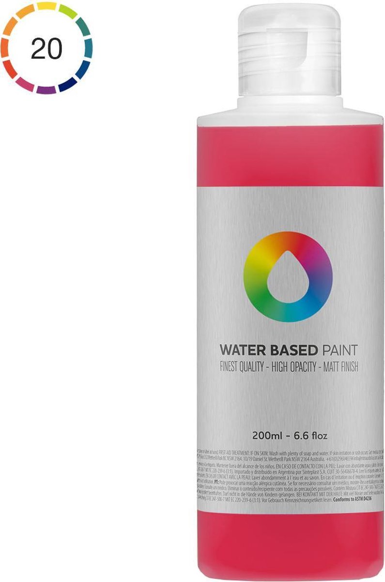 MTN Water Based Paint 200ml - Quinacridone Magenta