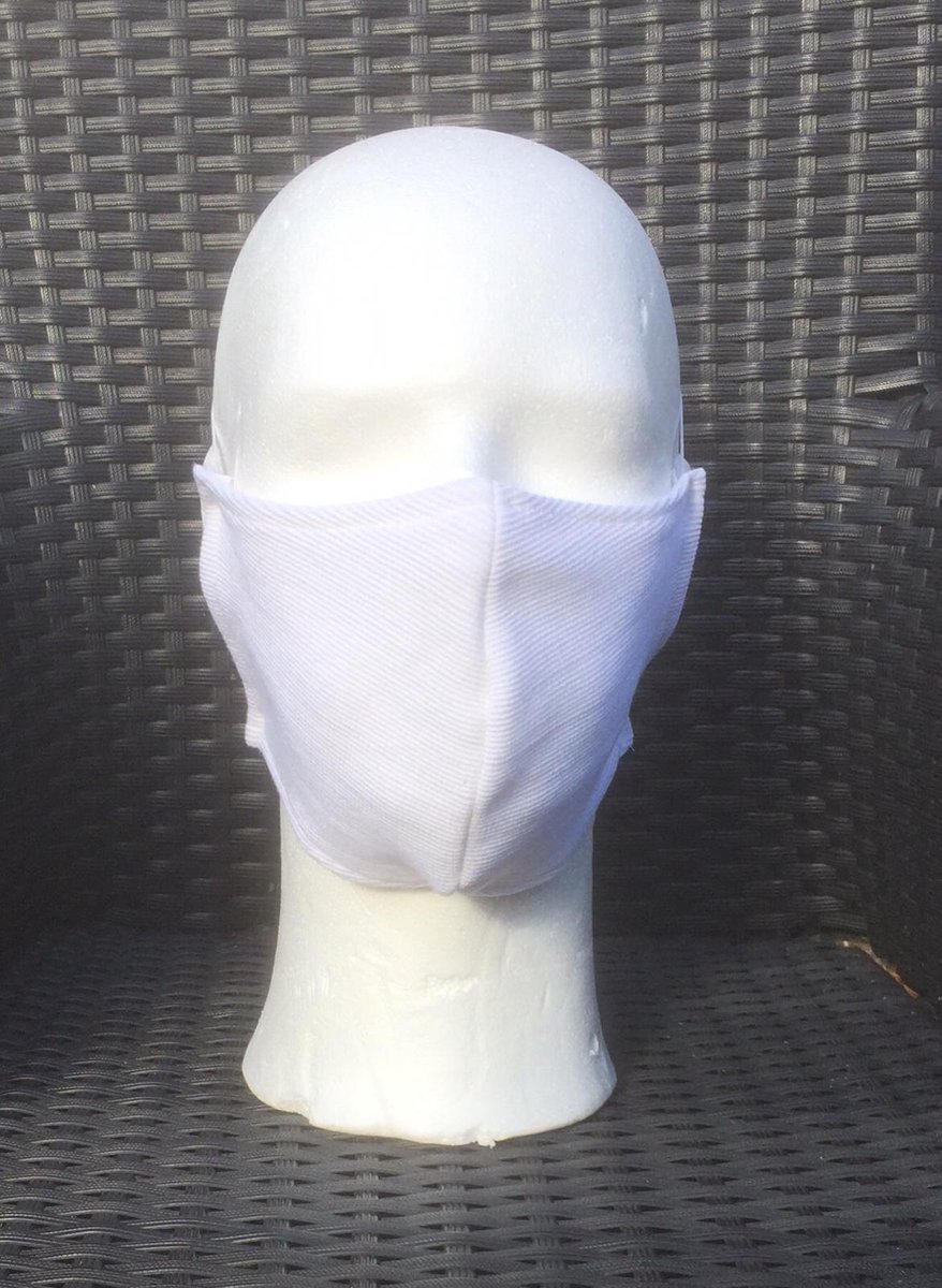 Mondkapje /Mondmasker / Gezichtsmasker - Wit (3st)