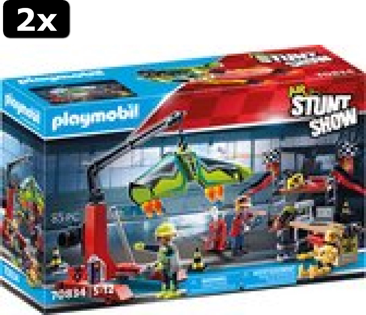 2x PLAYMOBIL Air Stuntshow servicestation - 70834