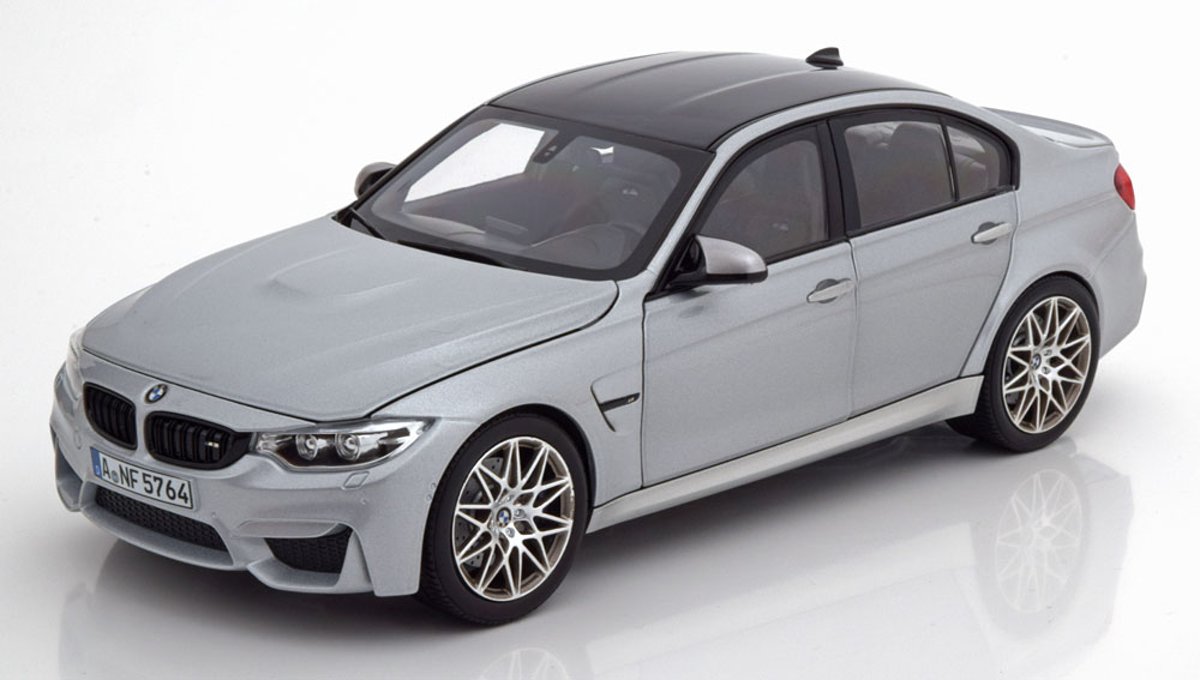 BMW M3 Competition 2017 Zilver Metallic 1:18 Norev