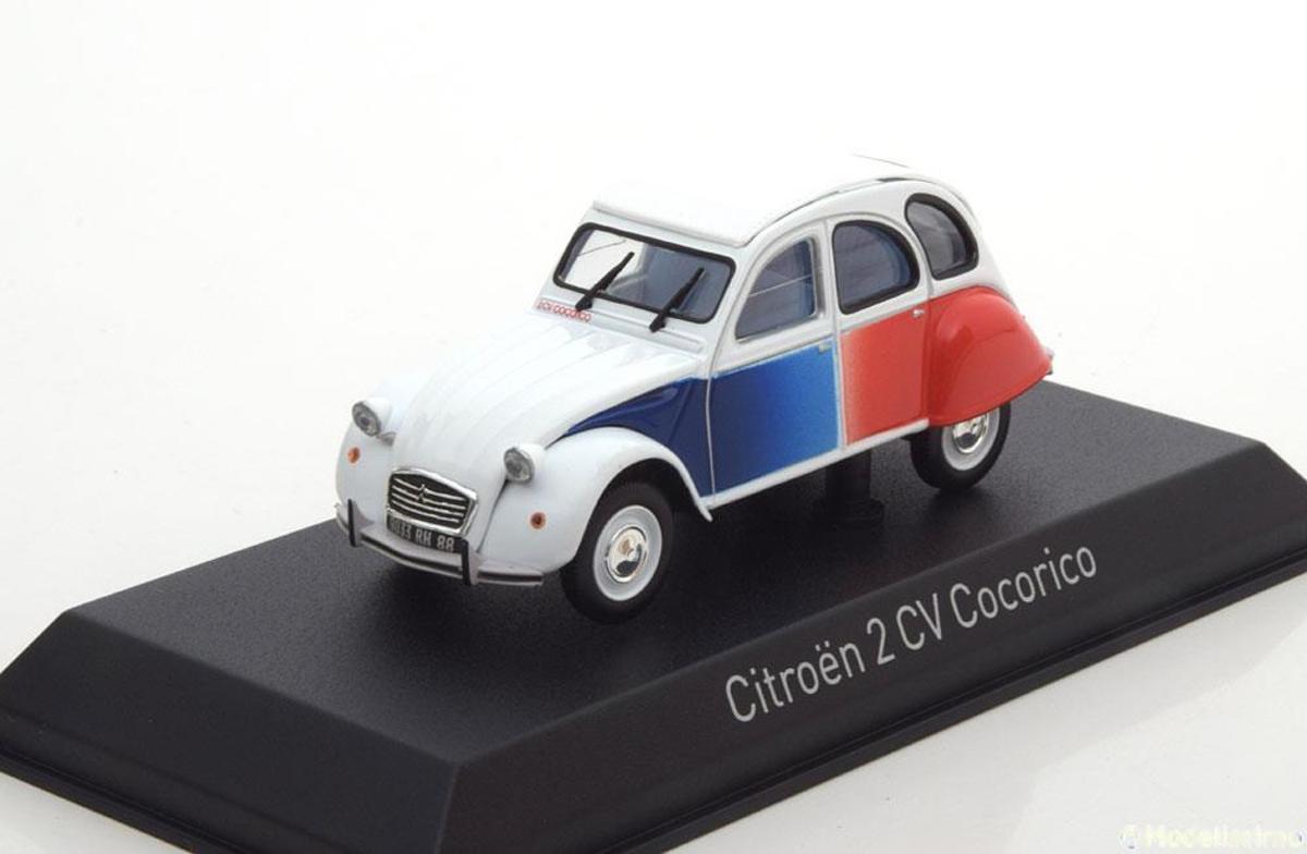 Citroen 2CV Cocorico 1986 Wit / Blauw / Rood 1-43 Norev