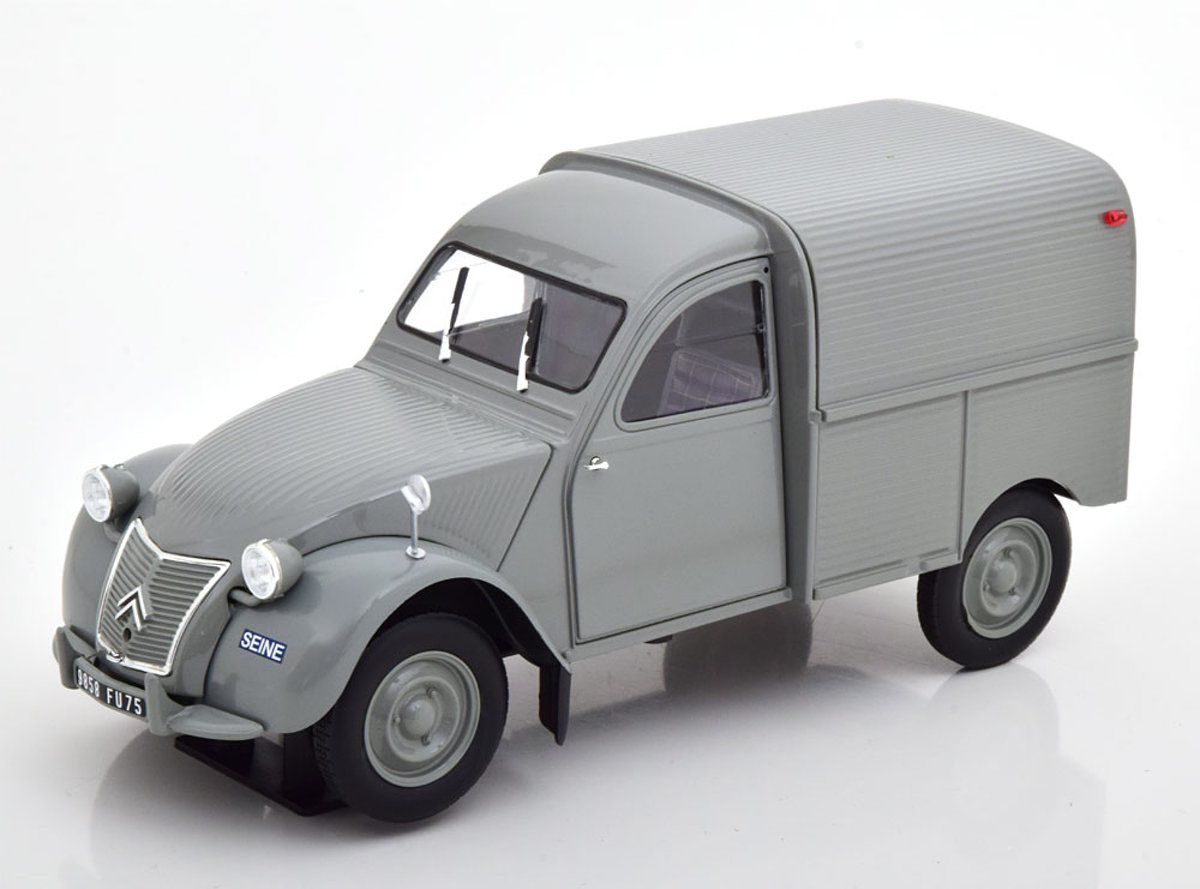 Citroen 2CV Fourgonnette 1957 Grijs 1-18 Norev